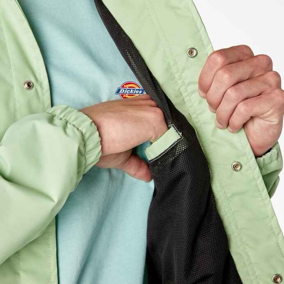 Mint Green Dickies Coach Jacket - Picture 2 of 6